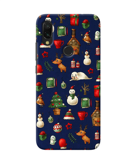 Canvas Christmas Print Redmi Y3 Back Cover