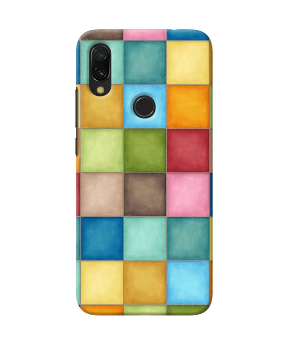 Abstract Colorful Squares Redmi Y3 Back Cover