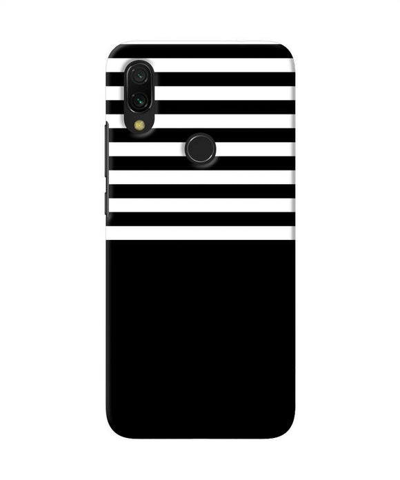 Black And White Print Redmi Y3 Back Cover