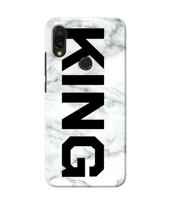 King Marble Text Redmi Y3 Back Cover