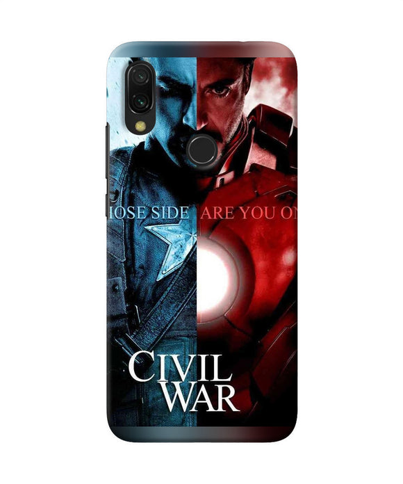 Civil War Redmi Y3 Back Cover