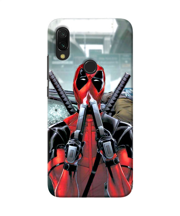 Deadpool With Gun Redmi Y3 Back Cover
