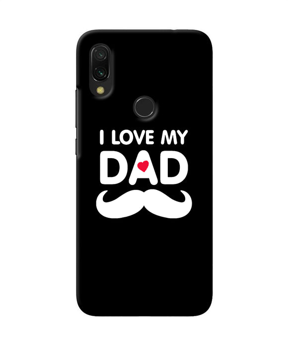 I Love My Dad Mustache Redmi Y3 Back Cover