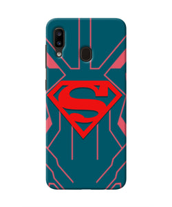 Superman Techno Samsung A20/M10s Real 4D Back Cover