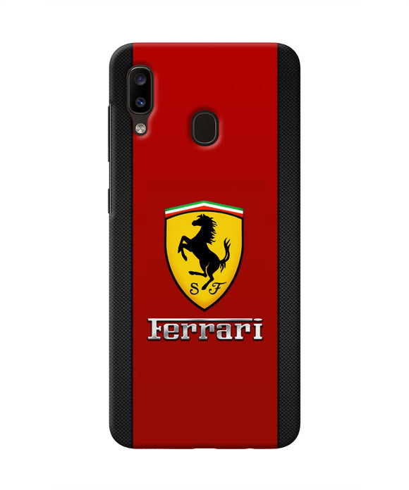 Ferrari Abstract Maroon Samsung A20/M10s Real 4D Back Cover