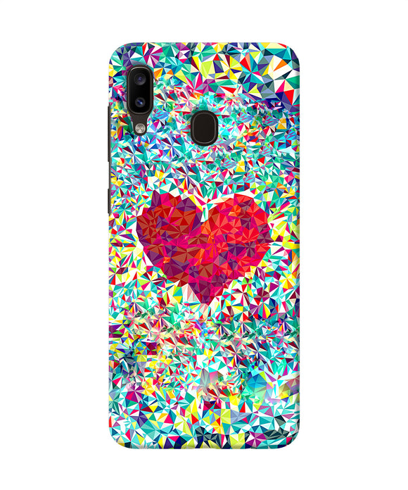 Red Heart Print Samsung A20 / M10s Back Cover