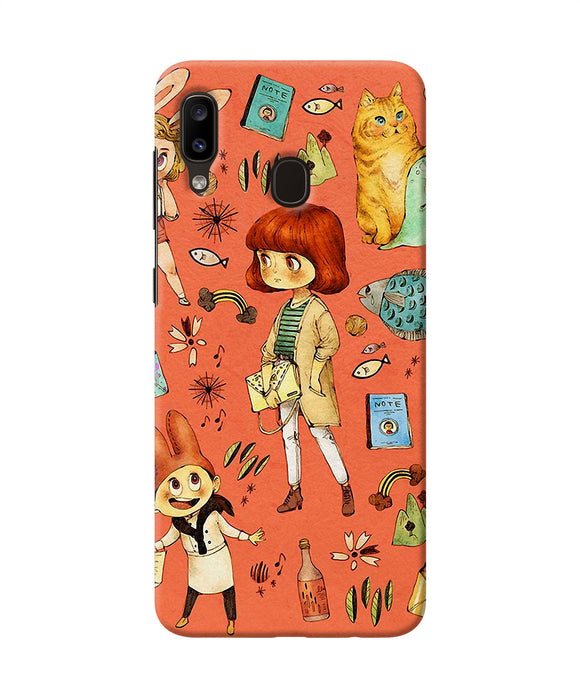 Canvas Little Girl Print Samsung A20 / M10s Back Cover
