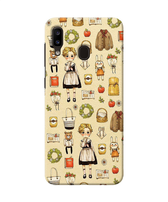 Canvas Girl Print Samsung A20 / M10s Back Cover