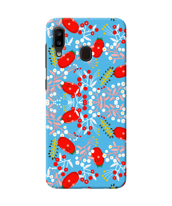 Small Red Animation Pattern Samsung A20 / M10s Back Cover
