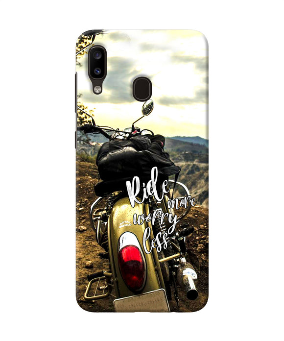 Ride More Worry Less Samsung A20 / M10s Back Cover
