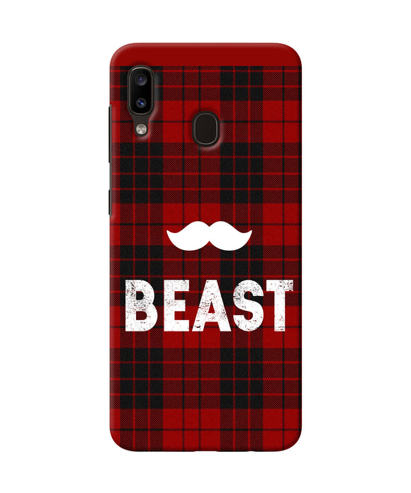 Beast Red Square Samsung A20 / M10s Back Cover