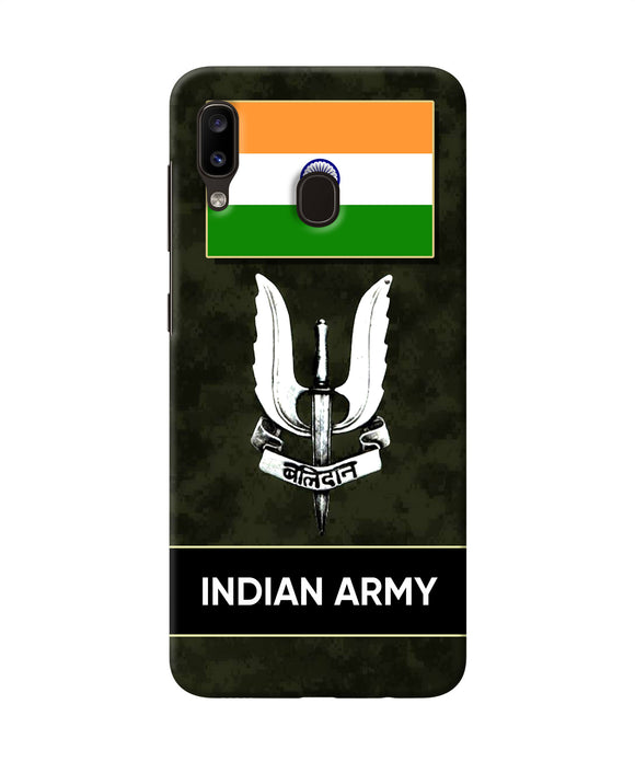 Indian Flag Balidan Logo Samsung A20 / M10s Back Cover