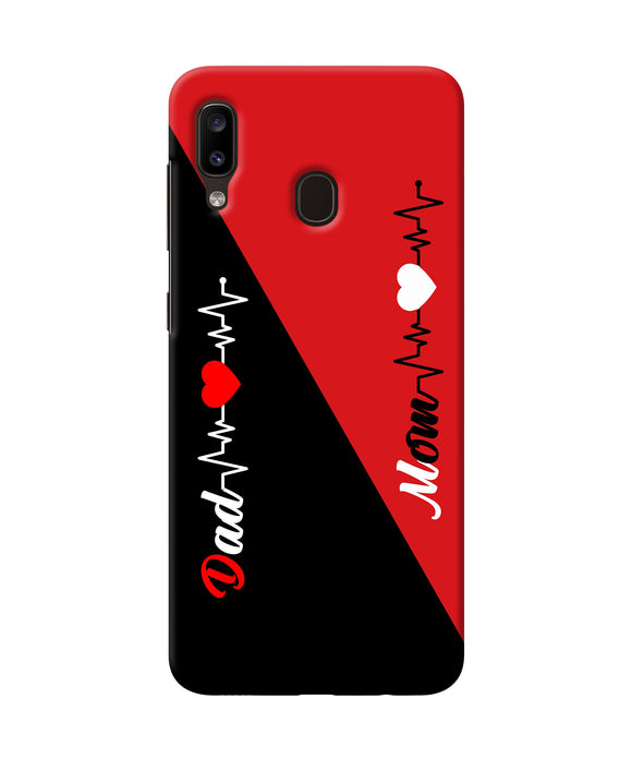Mom Dad Heart Line Samsung A20 / M10s Back Cover