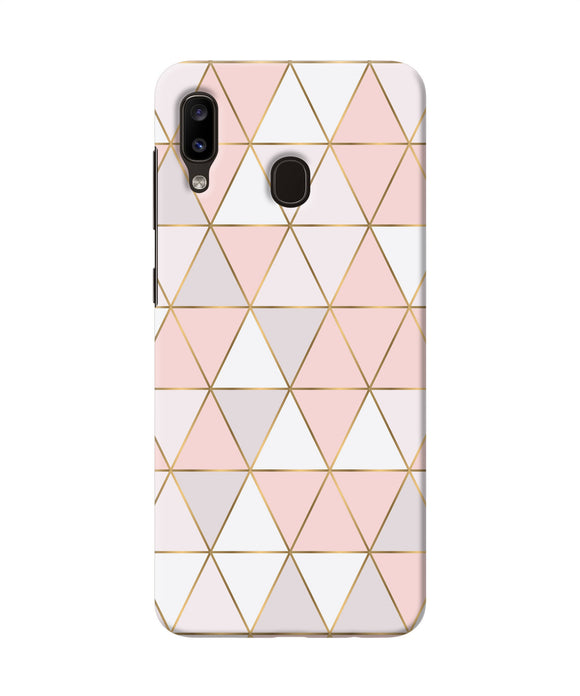 Abstract Pink Triangle Pattern Samsung A20 / M10s Back Cover