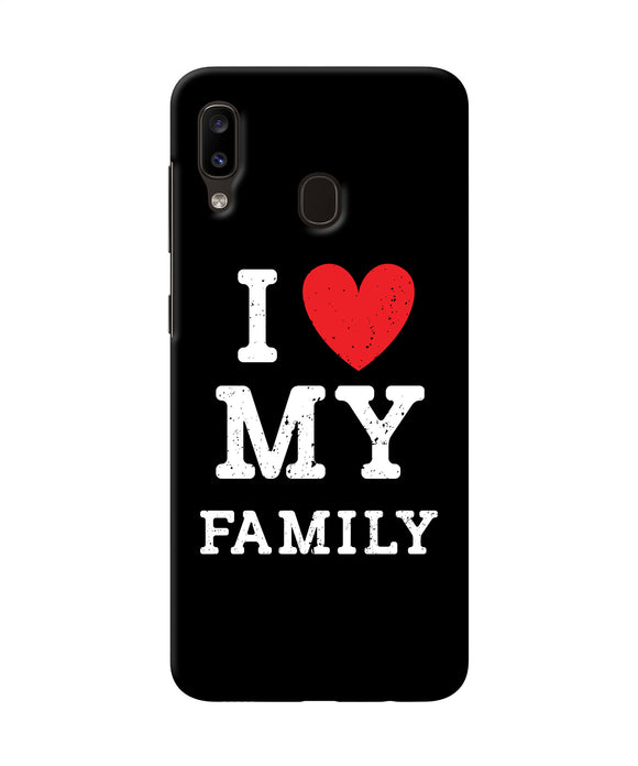 I Love My Family Samsung A20 / M10s Back Cover
