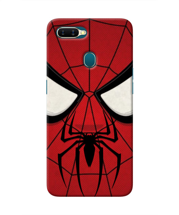 Spiderman Face Oppo A7/A5s/A12 Real 4D Back Cover