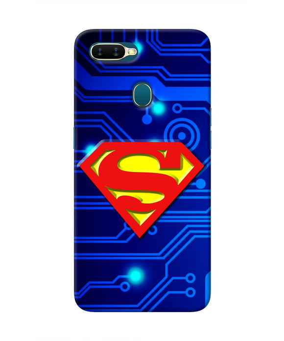 Superman Abstract Oppo A7/A5s/A12 Real 4D Back Cover