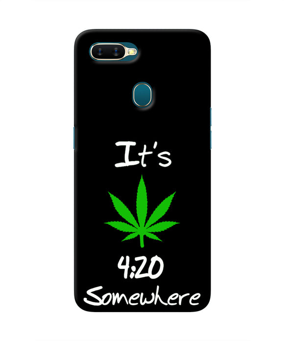 Weed Quote Oppo A7/A5s/A12 Real 4D Back Cover