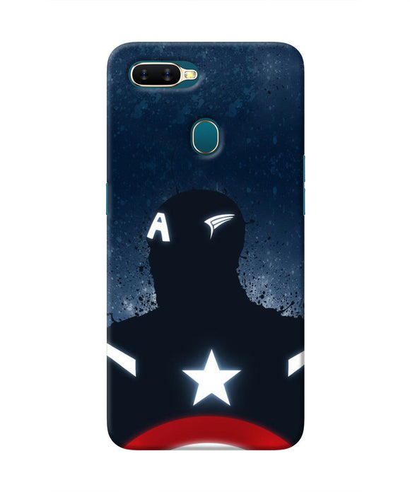 Captain america Shield Oppo A7/A5s/A12 Real 4D Back Cover