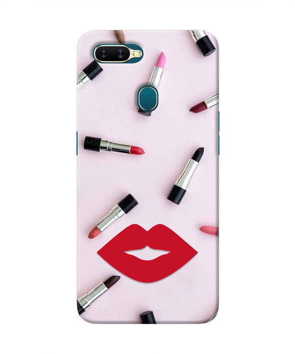 Lips Lipstick Shades Oppo A7/A5s/A12 Real 4D Back Cover