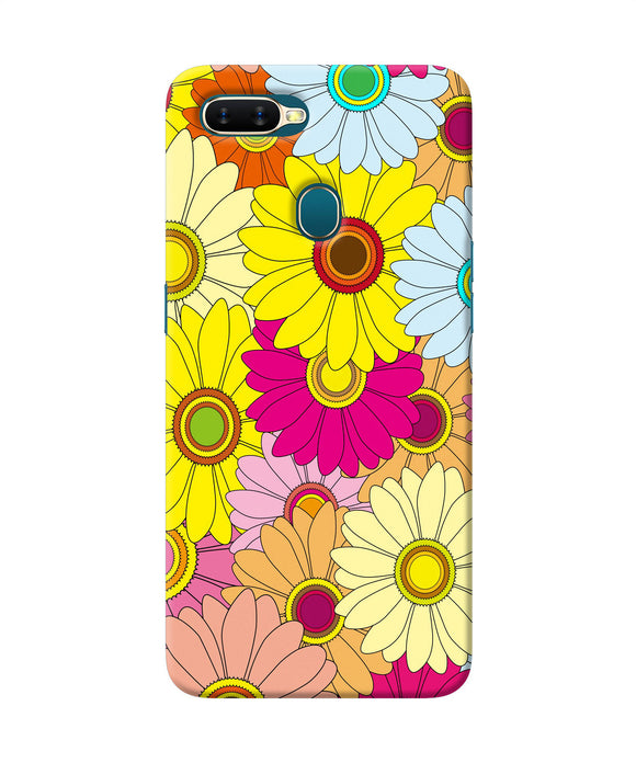 Abstract Colorful Flowers Oppo A7 / A5s / A12 Back Cover