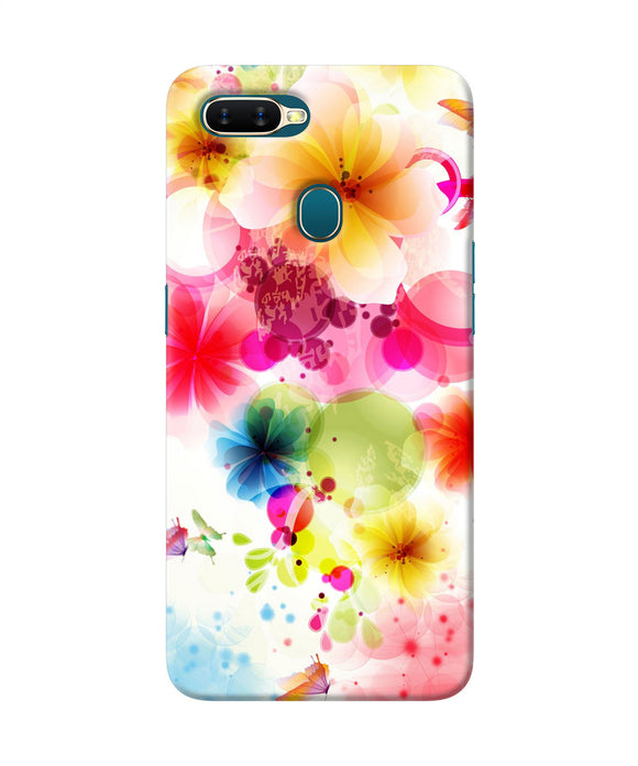 Flowers Print Oppo A7 / A5s / A12 Back Cover