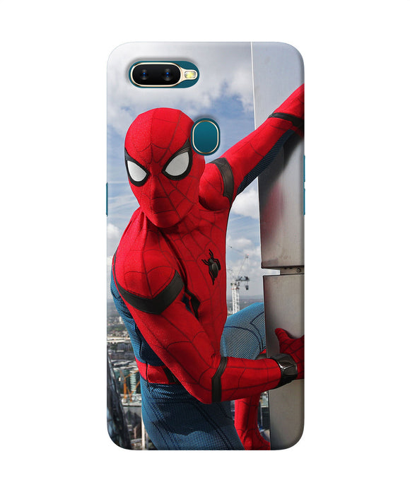Spiderman On The Wall Oppo A7 / A5s / A12 Back Cover