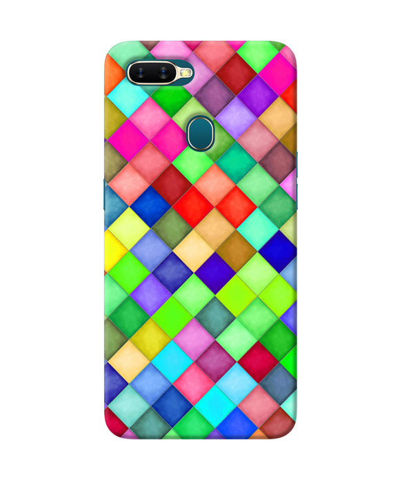 Abstract Colorful Squares Oppo A7 / A5s / A12 Back Cover