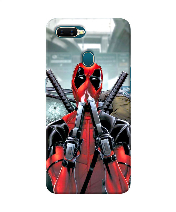 Deadpool With Gun Oppo A7 / A5s / A12 Back Cover