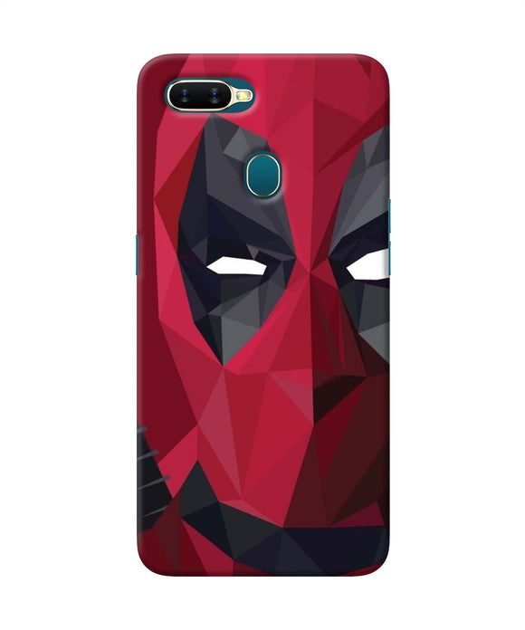 Abstract Deadpool Half Mask Oppo A7 / A5s / A12 Back Cover