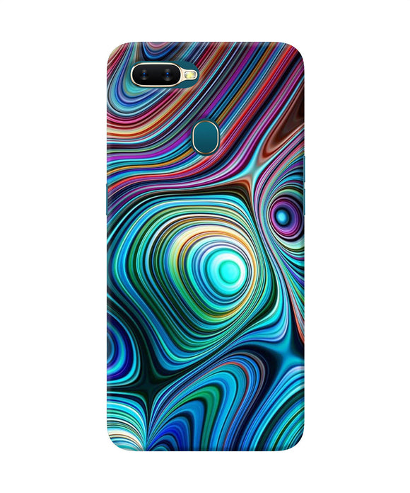 Abstract Coloful Waves Oppo A7 / A5s / A12 Back Cover