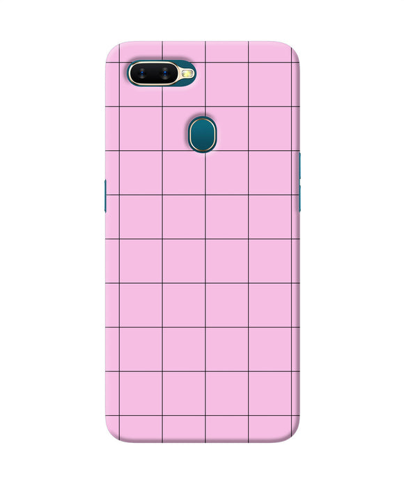 Pink Square Print Oppo A7 / A5s / A12 Back Cover