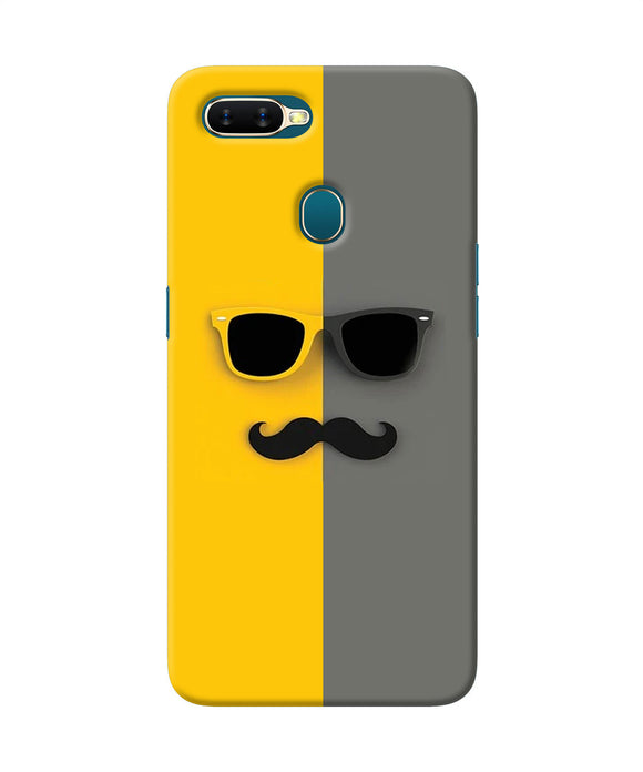 Mustache Glass Oppo A7 / A5s / A12 Back Cover