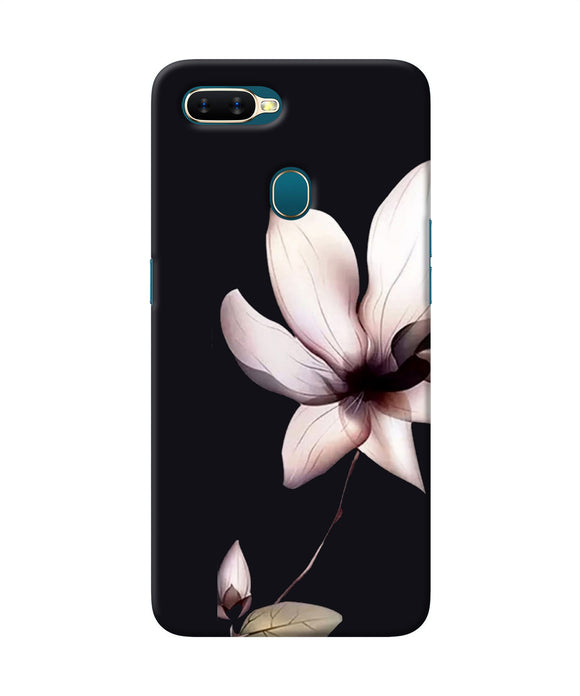 Flower White Oppo A7 / A5s / A12 Back Cover
