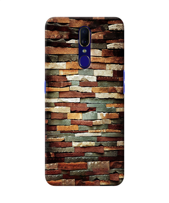 Bricks Pattern Oppo F11 Back Cover