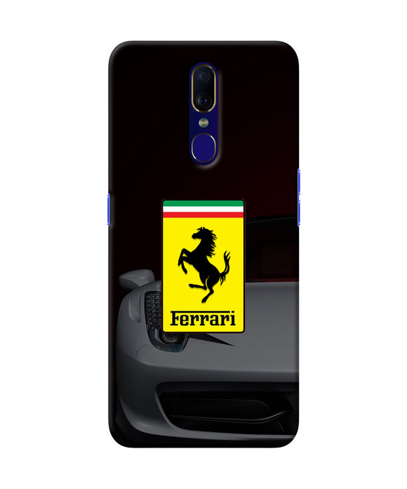 White Ferrari Oppo F11 Real 4D Back Cover