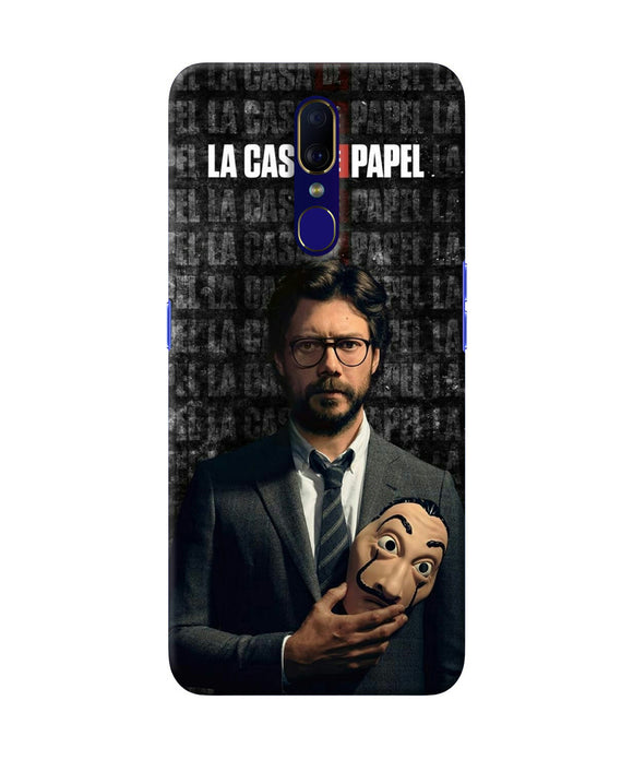 Money Heist Professor with Mask Oppo F11 Back Cover