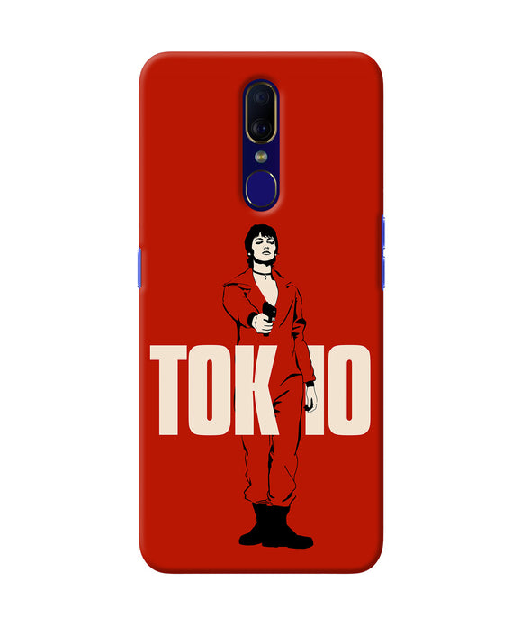 Money Heist Tokyo With Gun Oppo F11 Back Cover