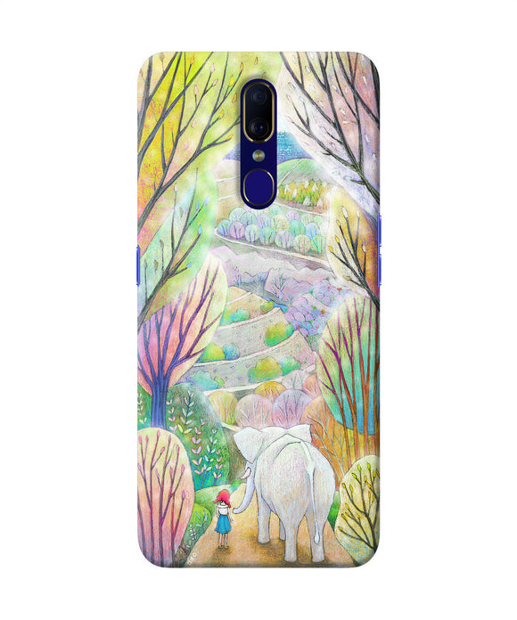 Natual Elephant Girl Oppo F11 Back Cover
