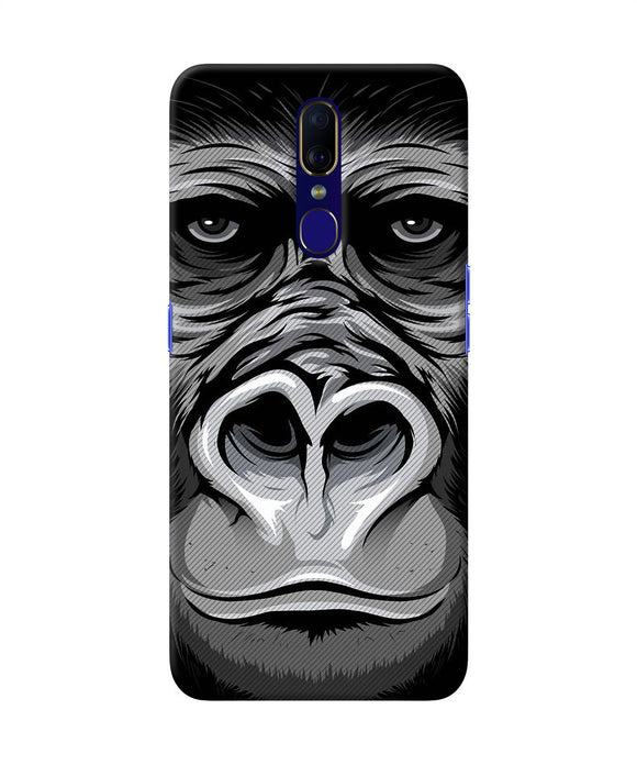 Black Chimpanzee Oppo F11 Back Cover