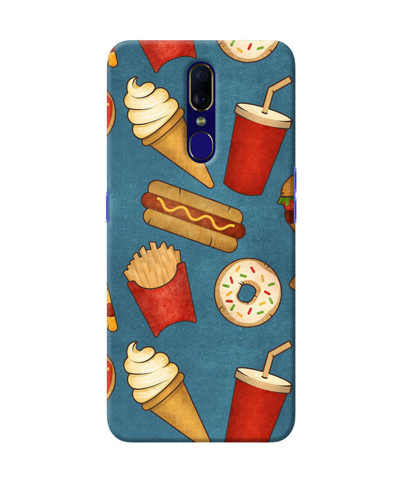 Abstract Food Print Oppo F11 Back Cover