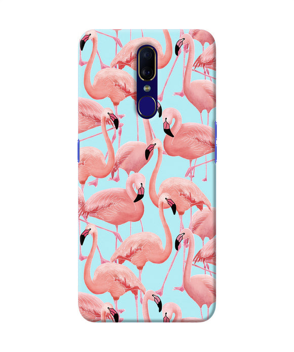 Abstract Sheer Bird Print Oppo F11 Back Cover