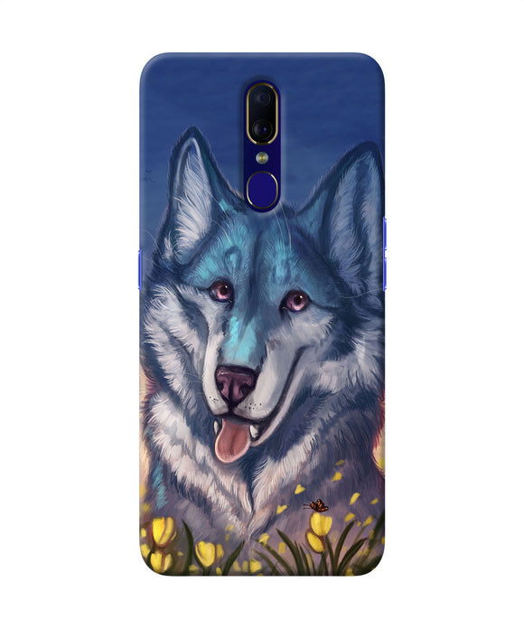 Cute Wolf Oppo F11 Back Cover