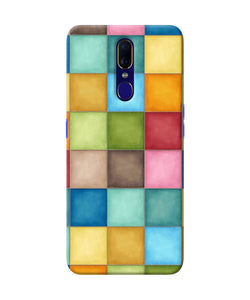 Abstract Colorful Squares Oppo F11 Back Cover