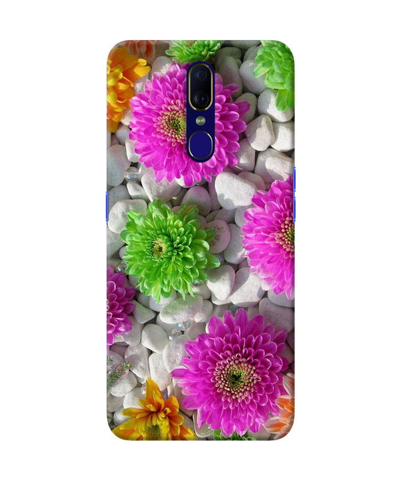 Natural Flower Stones Oppo F11 Back Cover