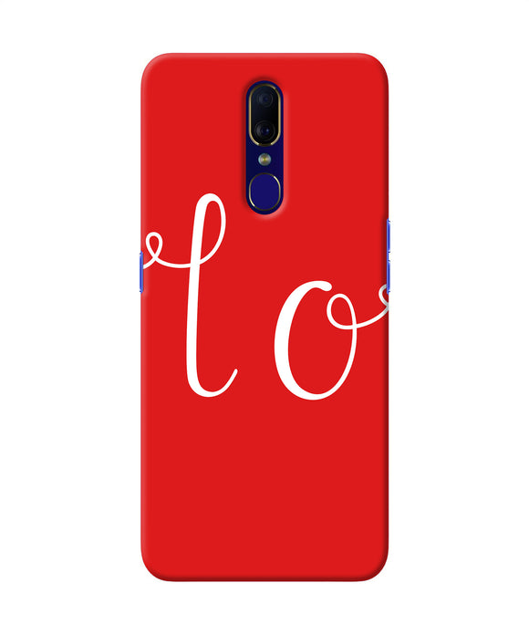 Love One Oppo F11 Back Cover