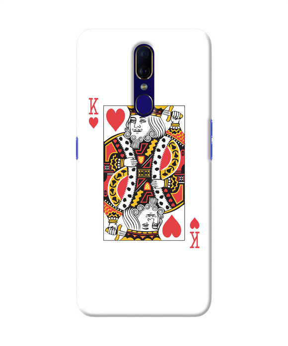 Heart King Card Oppo F11 Back Cover