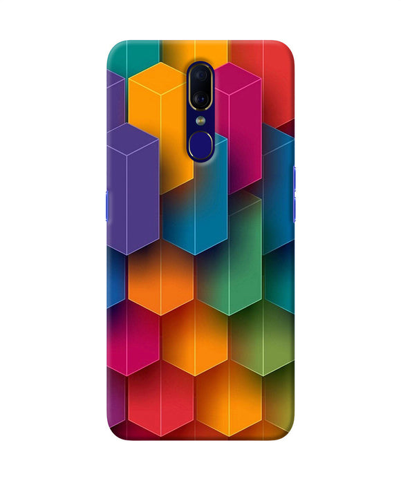 Abstract Rectangle Print Oppo F11 Back Cover