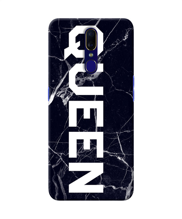 Queen Marble Text Oppo F11 Back Cover