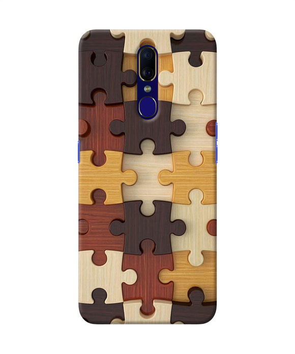 Wooden Puzzle Oppo F11 Back Cover